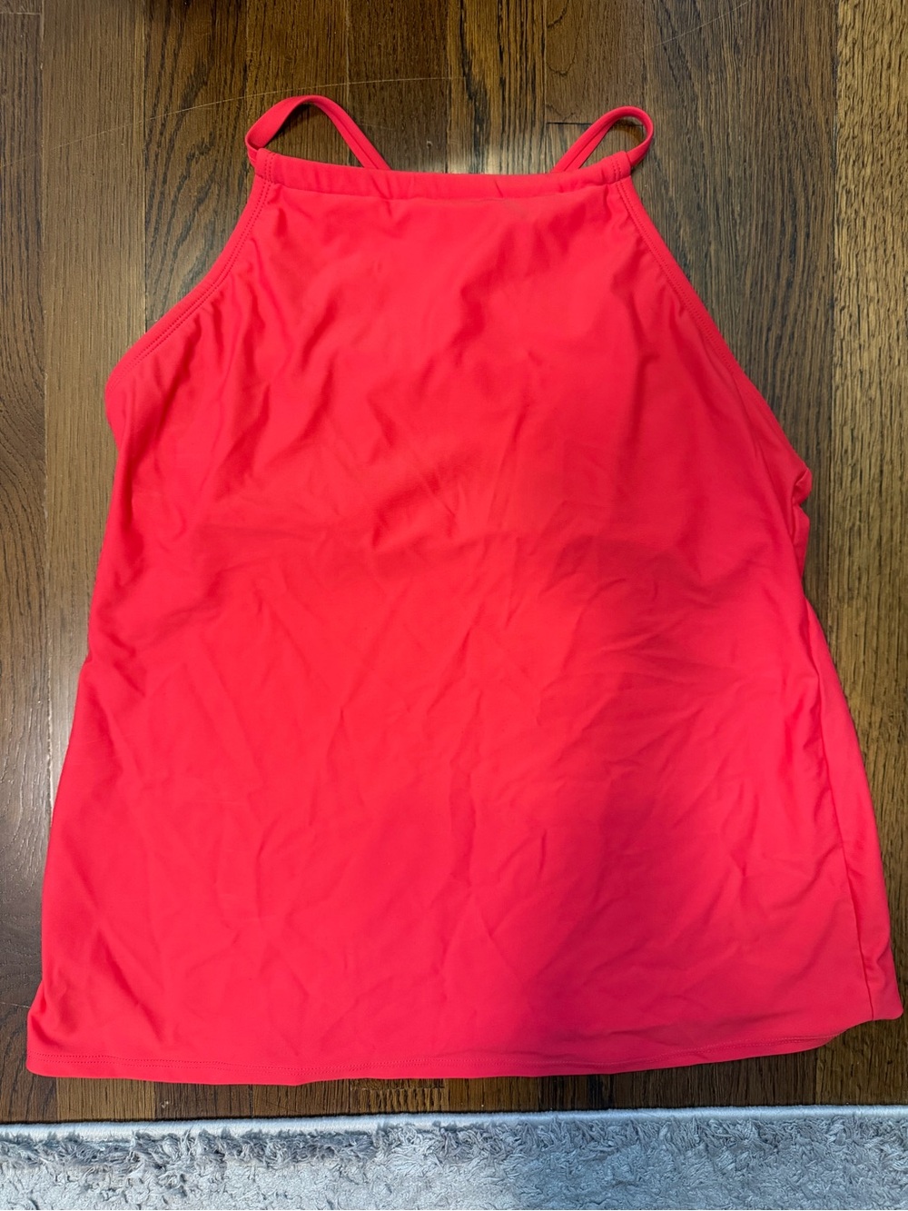 Shade & Shore Bright Red High-Neck Cami